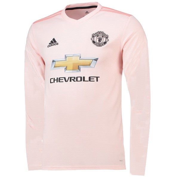 Camiseta Manchester United Segunda equipo ML 2018-19 Rosa